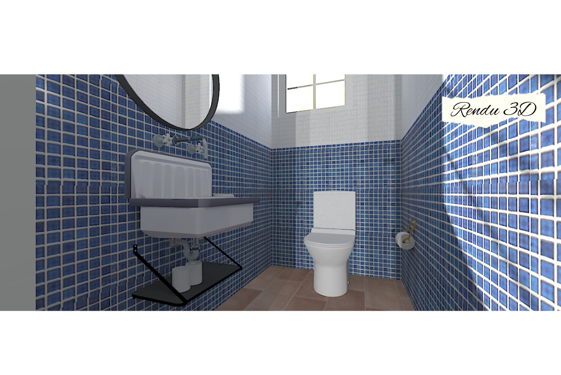 image 3D décoration toilettes