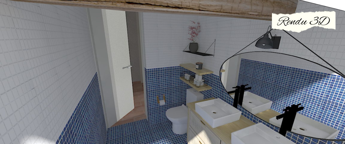 image 3D décoration salle de bain