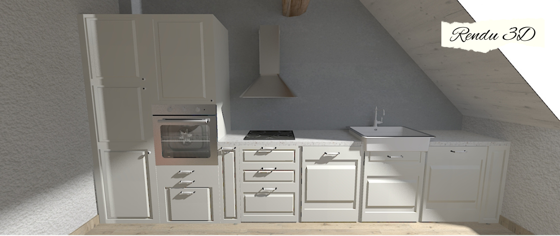 image 3D décoration cuisine IKEA